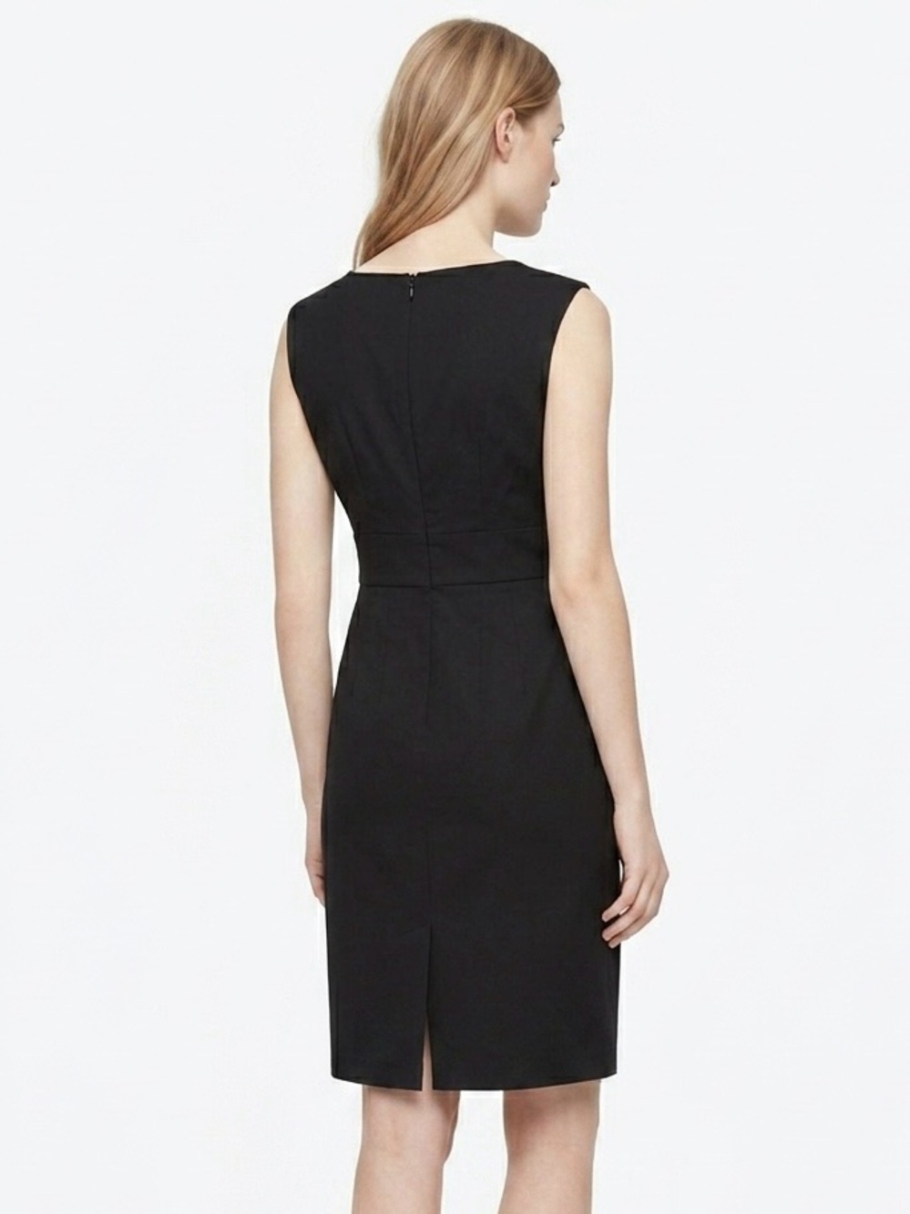 Mossimo, Black Sleeveless Midi Sheath Dress - S - Picture 2 of 9